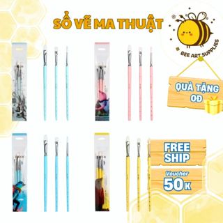  Set 3 Cọ Vẽ Màu Pastel HIMI x MIYA Little Bird Chính Hãng - Cọ Lông Mềm Cao Cấp Tô Màu Nước Gouache Acrylic - Beeart 
