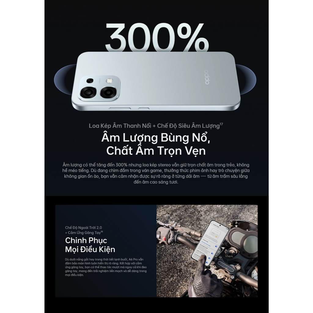 Điện thoại OPPO A6 Pro 4G (8GB/128GB) có NFC, nhân bản ứng dụng, AI Camera - Bảo hành 24 tháng | BigBuy360 - bigbuy360.vn