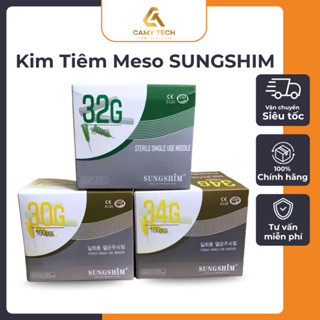 Hộp 100 Cây Kim SungShim Tiêm Meso 30G Hoặc 32G Hoặc 34G Tiêm Căng Bóng PRP Hàn Quốc Chính Hãng