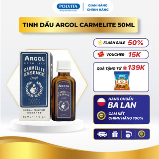  Tinh dầu Argol Carmelite Essence – Tinh Dầu Kháng khuẩn Thư Giãn Hỗ Trợ Ngăn Ngừa Các Bệnh Hô Hấp Cảm Cúm 8ml  50ml 