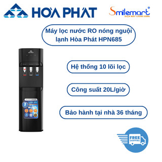 Máy lọc nước RO nóng nguội lạnh Hòa Phát HPN685 tiện lợi, dễ sử dụng - Bảo hành chính hãng 36 tháng.
