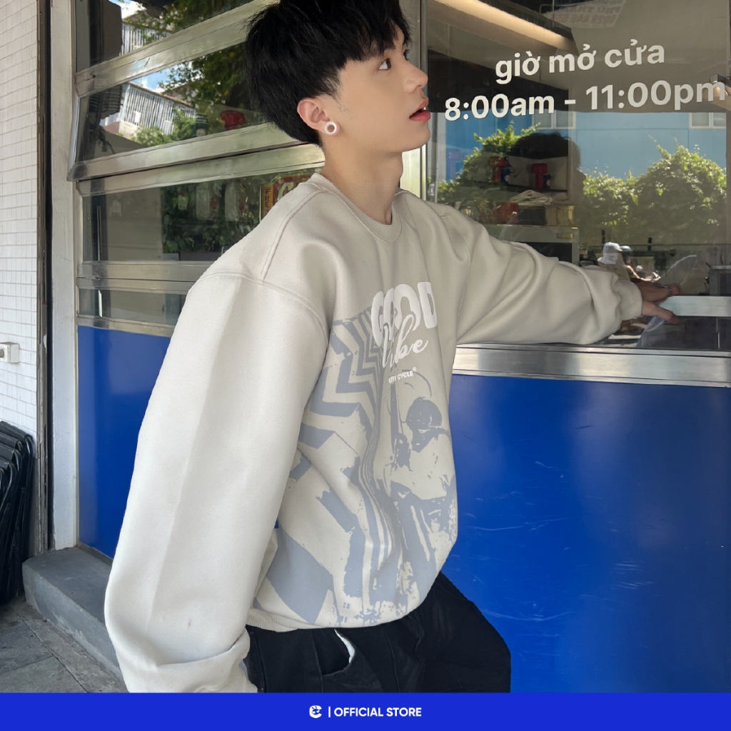 Áo sweater nỉ dạ boxy mùa đông nam nữ Local Brand Chính Hãng City Cycle Áo sweater Staycation | BigBuy360 - bigbuy360.vn