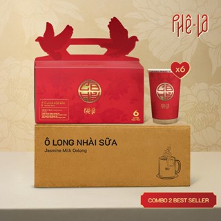 [COMBO] 01 Trà Ô Long phin giấy Phê La (Hộp 10 gói, chọn vị) + 01 Hộp Quà Trà Sữa Tiện Lợi (Hộp 06 ly, 4 vị)
