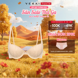 [XẢ KHO] Áo ngực cúp 3/4 Misaki ren mút vừa - M1076