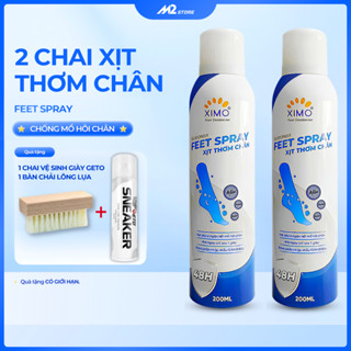 Combo 2 chai xịt thơm chân XIMO ngăn ngừa mùi hôi khử mùi giày hạn chế vi chuẩn và lưu giữ mùi hương lòng bàn chân