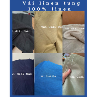  Vải linen tưng premium nhiều màu tiệm vải Giải Ưu GU0410 