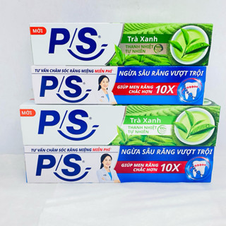 Kem đánh răng P/S Trà Xanh/ Ngừa Sâu Răng vượt trội 180g/100g