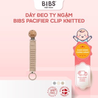 Dây đeo ty ngậm BIBS Pacifier Clip Knitted an toàn, tiện dụng cho bé