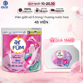 [MUA 1 TÚI TẶNG 1 HỘP] Viên giặt Quần áo arFUM 5 trong 1 tinh dầu nước hoa, khử khuẩn 99% - (túi 45 viên)