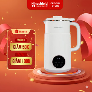 Máy làm sữa hạt KB108 NINESHIELD xay các loại hạt siêu nhuyễn mịn chống trào chất liệu inox 304 bảo hành 12 tháng