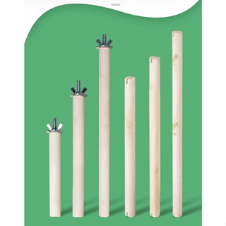 Cầu Đứng Cho Chim Cảnh Vẹt Vít 1 Đầu 10-30cm - Gỗ Tự Nhiên, Bền Đẹp, Dễ Lắp Đặt Tháo Rời