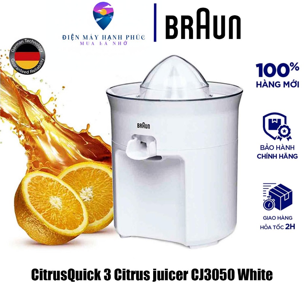 Máy vắt cam Braun CJ3050 60W (Trắng) | Bảo hành chính hãng 2 năm