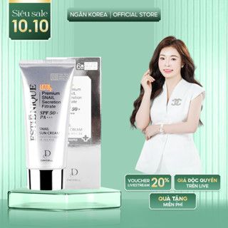 Kem chống nắng ốc sên 6 màng lọc dưỡng trắng cải thiện nếp nhăn 6 màng lọc Daycell SPF 50+ PA+++ 70ml