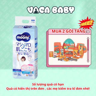  Tã Bỉm Quần Moony Blue Xanh Cao Cấp Chính Hãng đủ size L44  XL38  XXL26 bé trai 