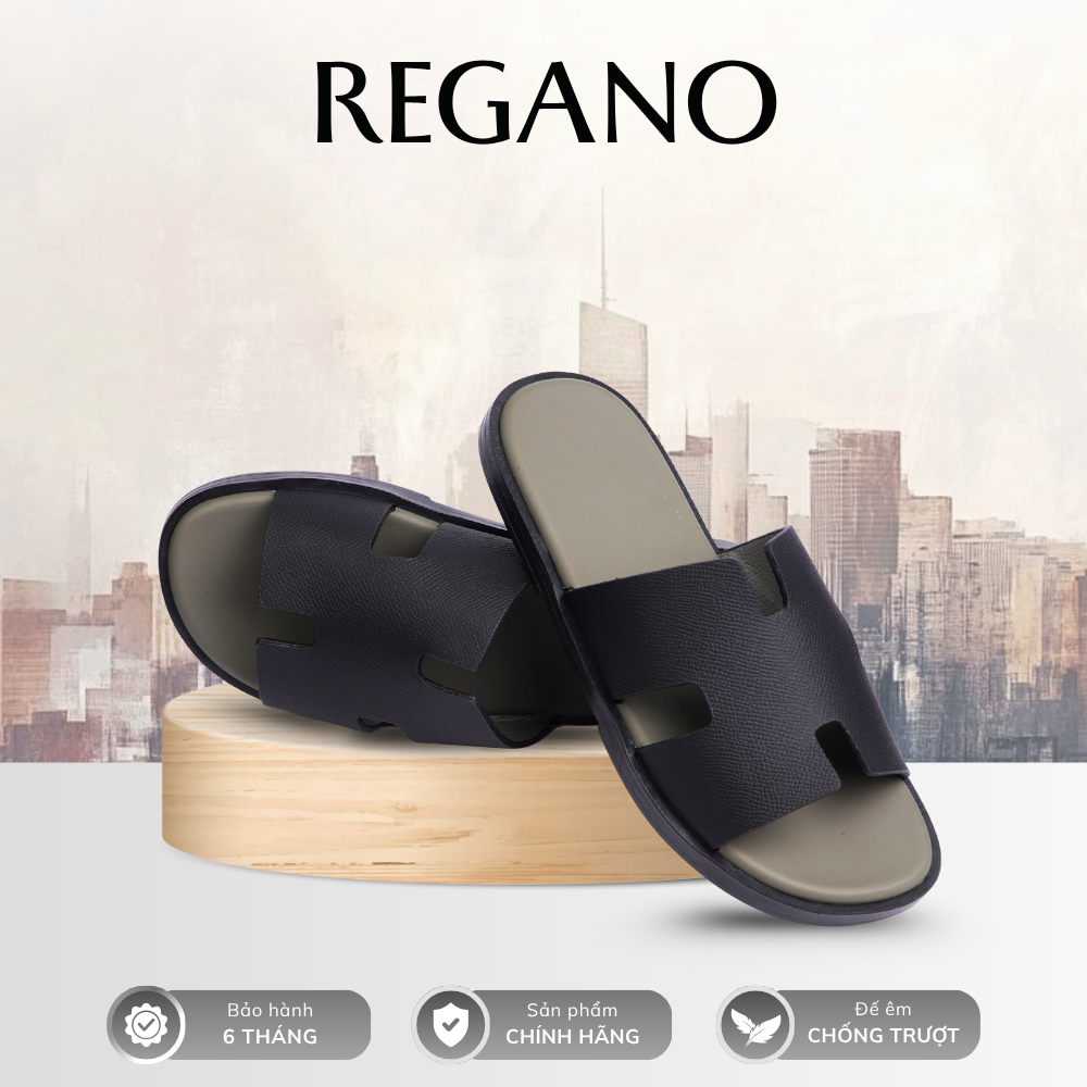 [DÉP CHỮ H] Dép Nam Quai Ngang, Mặt Rêu- Quai Đen. Dép Nam Thời Trang Êm Chân Form Chuẩn sz 38-43