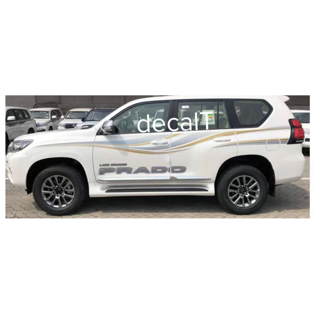 (Tem Nhập Khẩu) Tem Dán Sườn Xe Prado 2022. Tem Nhập Khẩu Dán Sườn Xe Land Cruiser Prado. Tem Dán Sư
