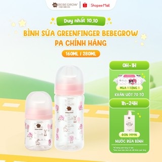 Bình sữa cho bé Greenfinger Bebegrow Pure Baby nhựa PA G850 an toàn, khả năng chống UV cao
