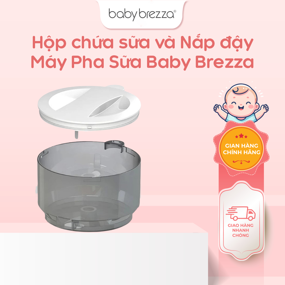 Phụ kiện hộp đựng sữa kèm nắp đậy cho máy pha sữa Baby Brezza và Baby Brezza FP Mini