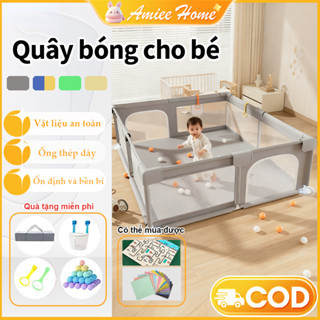 Quây bóng cho bé,Quây Vải Nhà Bóng Cho Bé,dành cho trẻ nhỏ,Khung Inox Dày,Có quà tặng