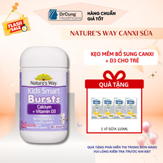 Viên Nhai Canxi Sữa Cho Bé Nature’s Way Kids Smart Bổ Sung Canxi, Vitamin D3 DrCung Healthcare