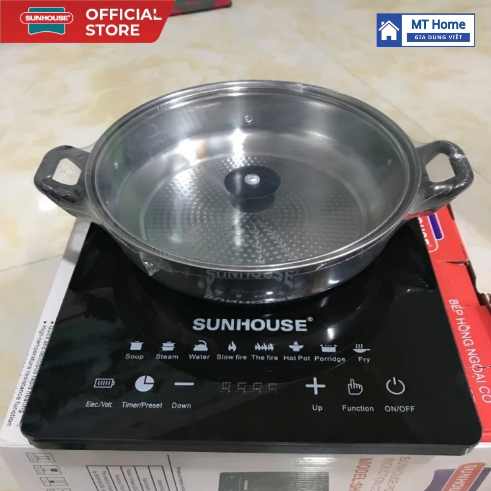 Bếp Từ SUNHOUSE Thế hệ mới SHD6011 Bảo Hành 12 Tháng, Bếp Từ Đơn Công suất 2200W Điều khiển cảm ứng,