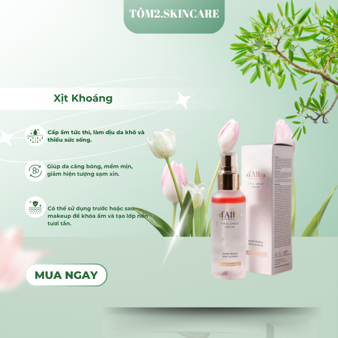 💦 Xịt Khoáng Serum D'Alba First Spray Serum / Vital Spray Serum | Tôm2.skincare
