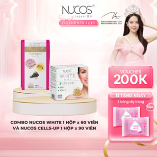 TPBVSK Combo Hỗ Trợ Chống Lão Hoá Viên Uống Nucos White Hộp 60 Viên Và Nucos Cells Up Hộp 180 Viên
