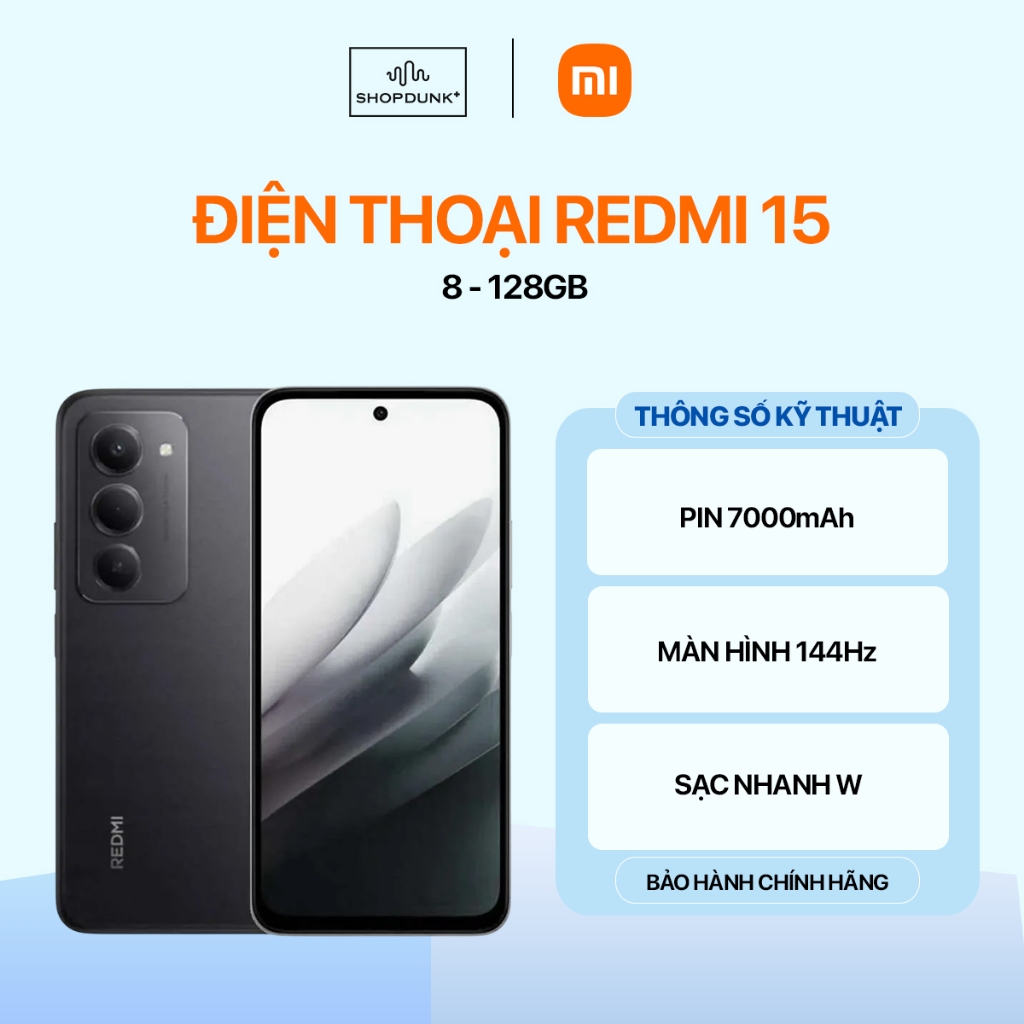[KOL] Điện Thoại Xiaomi Redmi 15 8GB 128GB Chính Hãng | BigBuy360 - bigbuy360.vn