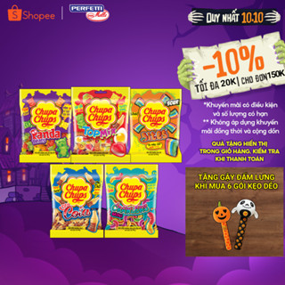 Kẹo dẻo Chupa Chups (Gói 56g/90g/160g) hương trái cây hỗn hợp, hương cola mang đến vị ngọt, vị chua và đa dạng hình dáng