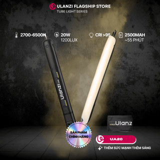 Ulanzi UA20 đèn ống dạng túi khí Bi-color công suất 20W hỗ trợ kết nối từ tính tiện lợi chính hãng