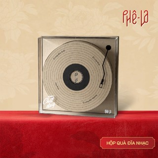 [Set Quà] Hộp Quà Đĩa Nhạc Phê La, Hộp 04 loại (03 Trà Hạt, 01 Cà Phê Phin)