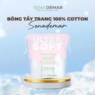 Combo 3 Túi Bông Tẩy Trang SENADEMAR 100% cotton tự nhiên dập viền chắc chắn 225 miếng/1 túi.