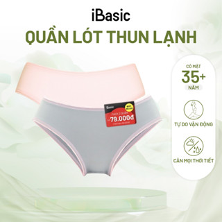 Pack 2 Quần lót nữ sinh iBasic thun lạnh lưng vừa V199-3