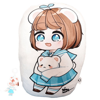 gấu ôm simmy in 2 mặt ảnh