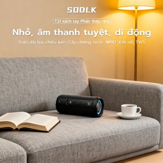  SODLK Loa Bluetooth T21 Công Suất 60W Chống nước IPX7 Âm thanh siêu trầm Hỗ Trợ Thẻ TF USB Jack AUX 3.5mm BH 12 THÁNG 