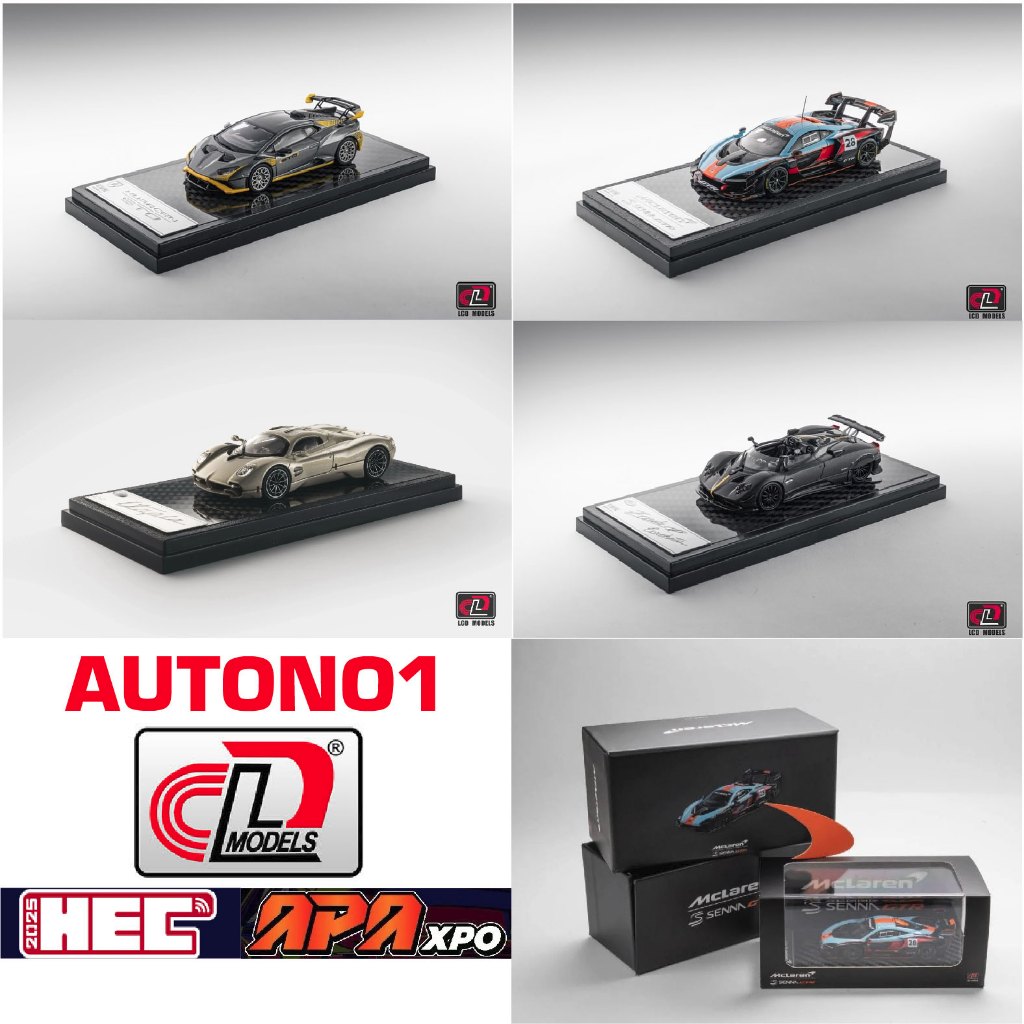 Mô hình xe các mẫu Koenigsegg CC850 Pagani Mclaren Senna GTR Hobby Expo China HEC APA XPO 2026 tỉ lệ