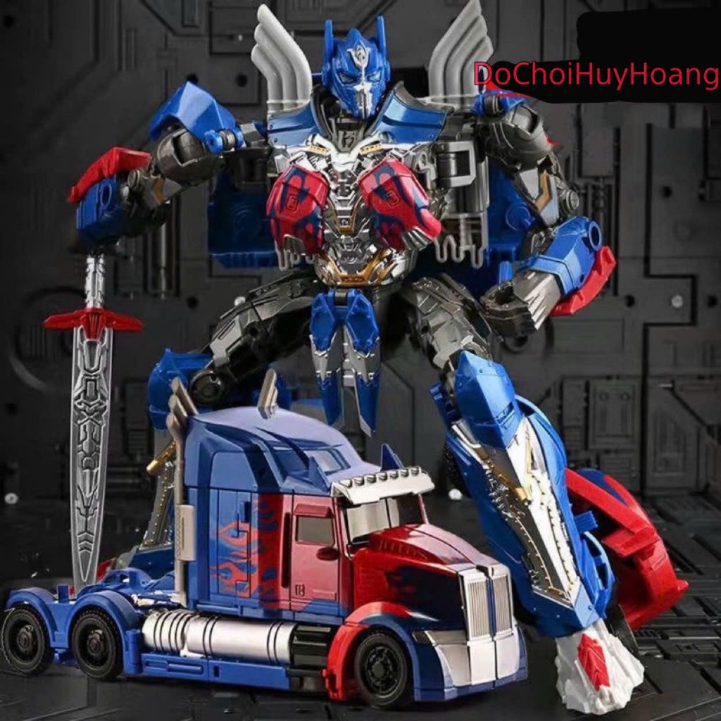 Mô hình robot Optimus robot biến đổi thành xe container 22cm YS01