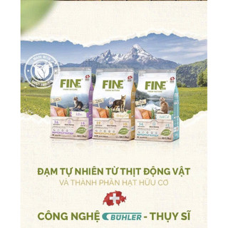 [Chuẩn Âu -1.36KG] FINE - Hạt thức ăn hữu cơ cao cấp Organic cho mèo đủ mọi lứa tuổi