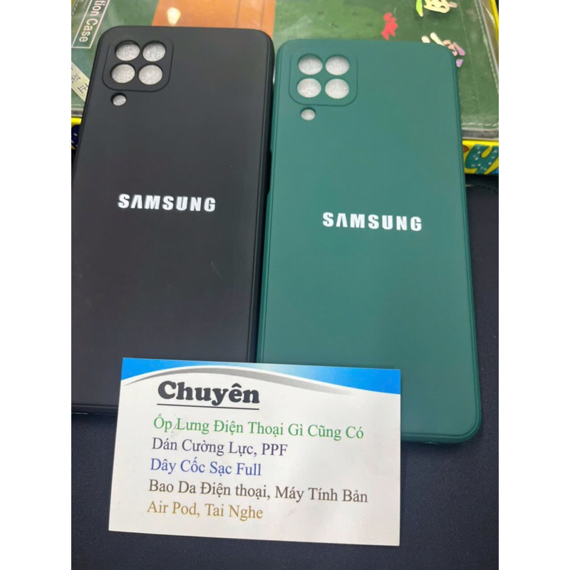 Ốp Samsung A22 / M22 ốp lưng trong chống sốc ; cường lực full