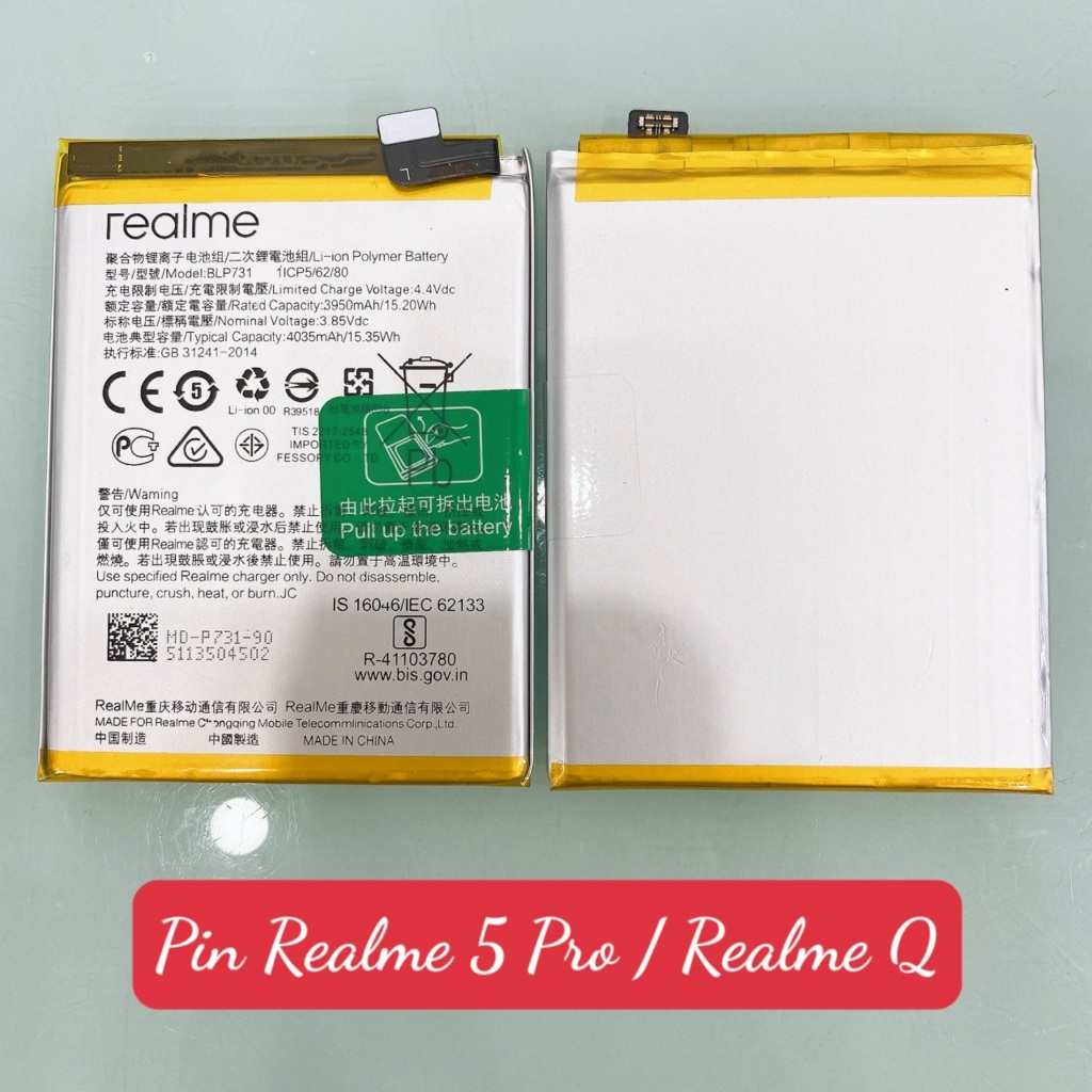 PIN REALME 5 PRO , REALME Q (BLP731)