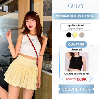 [Deal Xả Kho] Chân Váy Bí Nữ Gutzy 2 Lớp Xòe Phồng Có Quần Bảo Hộ Chất Liệu Gió Quần Váy Dáng Bí Hot Trend Hè 2025