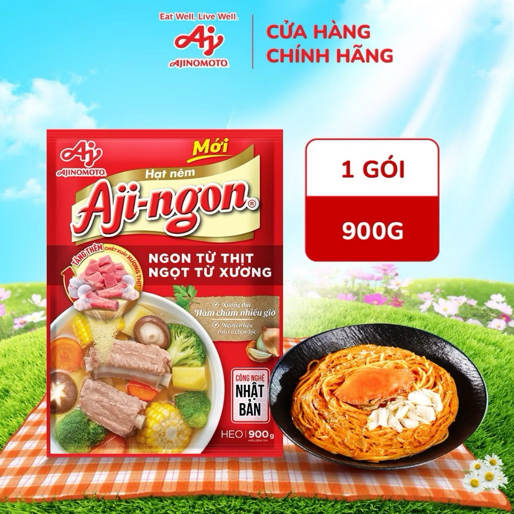 Hạt nêm Aji-ngon heo 900g