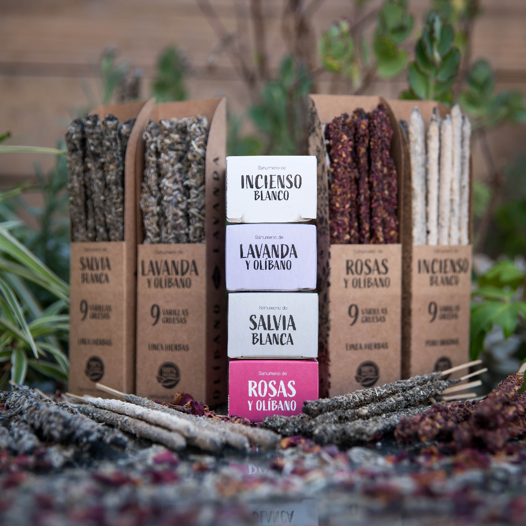 Xông nhà thanh tẩy - Thanh hương thanh tẩy kết hợp nhựa cây, hoa và các loại thảo mộc Sagrada Madre