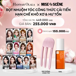 [HO] Nhuộm tóc mise en scène Hello Bubble 100g công thức cải tiến, dạng bọt bền và lâu tan, tông màu