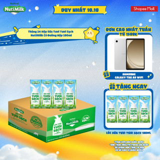 Thùng 24 Hộp Sữa Tươi Tươi Sạch NutiMilk 180ml