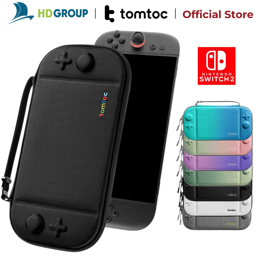 Hộp đựng chống sốc cho Nintendo Switch 2 Tomtoc Fancycase Slim mỏng nhẹ, cứng cáp, kháng nước (G05)