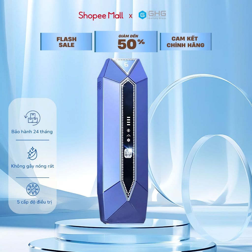 Máy triệt lông trẻ hoá da công nghệ IPL sapphire lạnh pin sạc NanoTime B65Pro