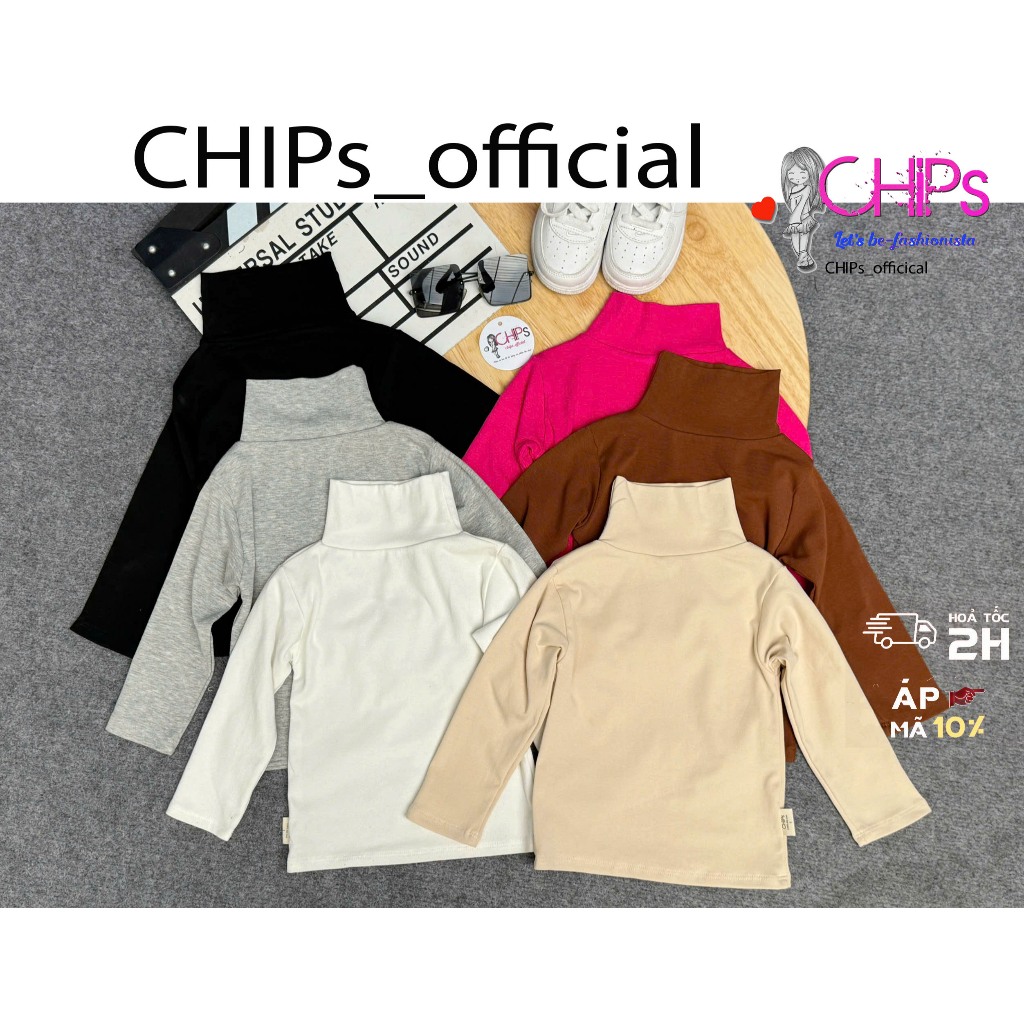 Áo Giữ Nhiệt Mùa Đông Cho Bé Cao Cổ 5cm Cho Bé Cực Yêu Bé Trai Bé Gái