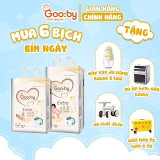 (Combo quà) 6 Bịch Tã/bỉm Gooby Extra mềm mại, chống tràn, siêu thấm hút đủ size cho bé 4-30KG