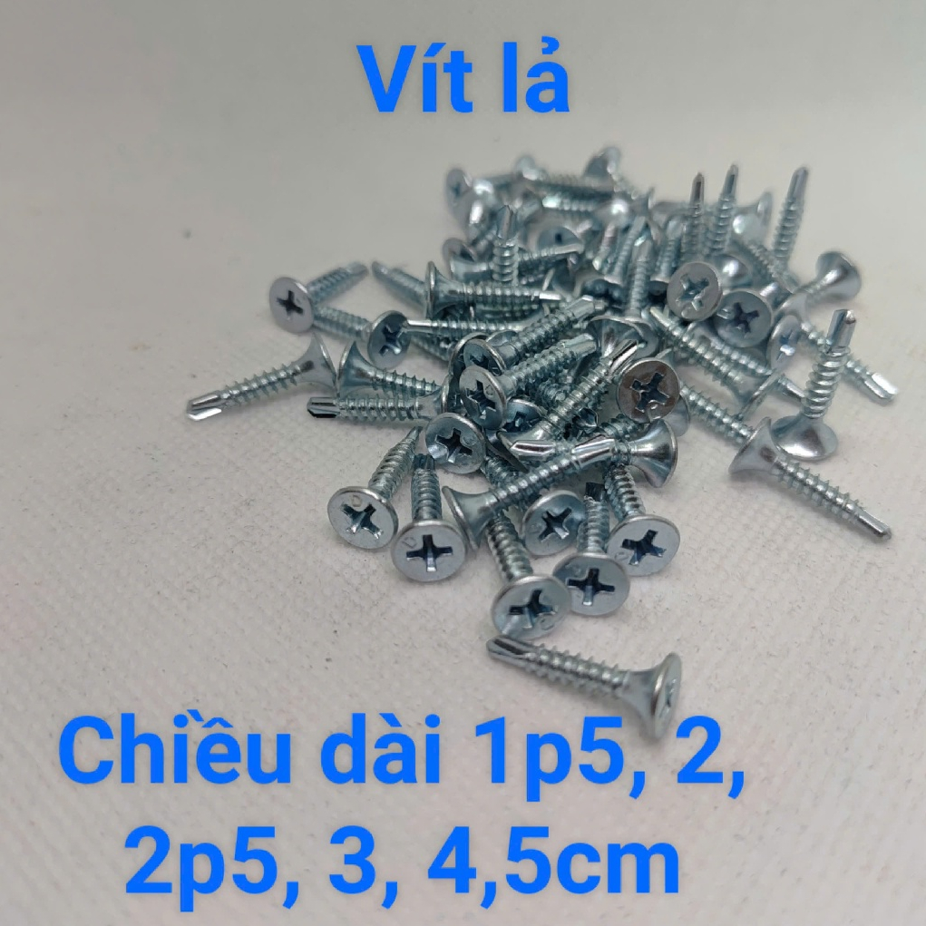 200G vít bắn sắt đầu lả, vít bắn sắt đầu bằng, vít sàn lả, đuôi cá, vít bắn ván từ1P5/2/2P5/3P/4P/5P